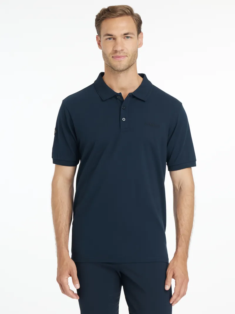 LeMieux Mens Classique Polo Shirt Navy SS26-2