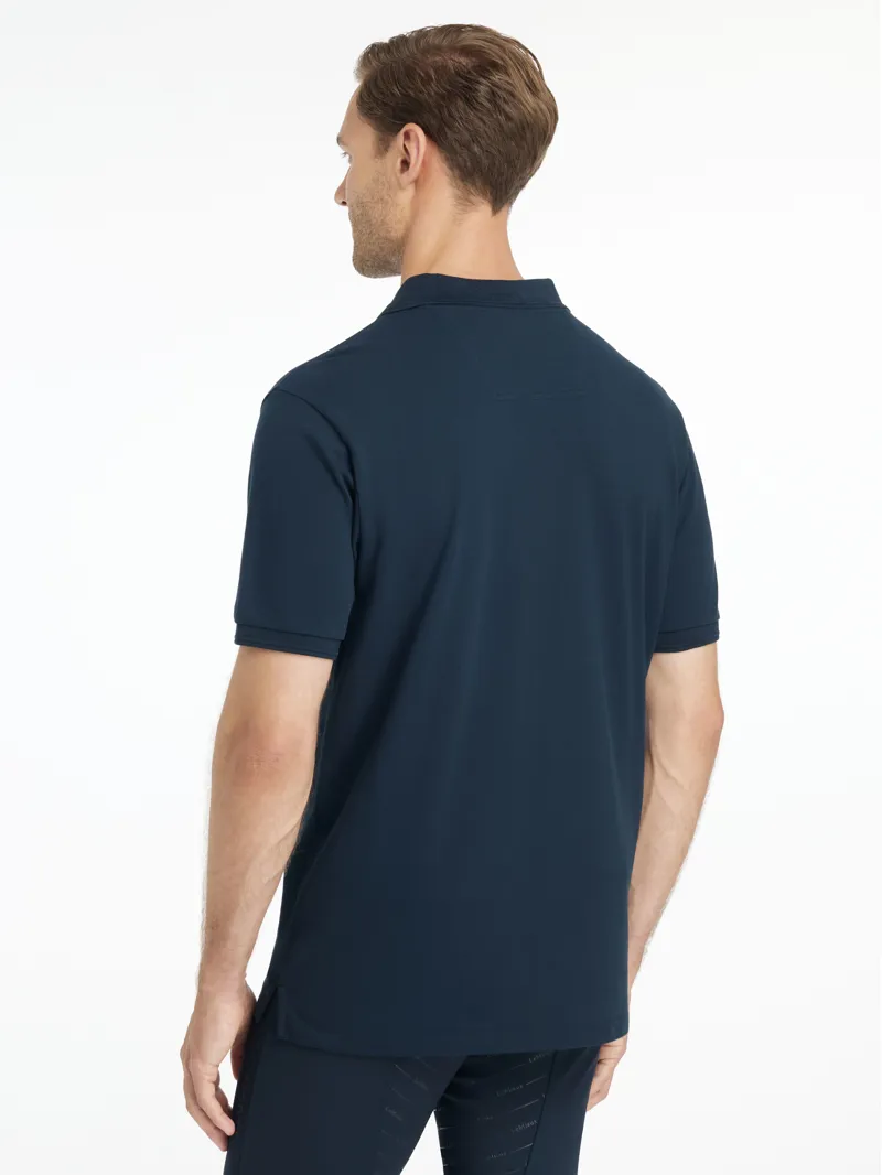 LeMieux Mens Classique Polo Shirt Navy SS26-3