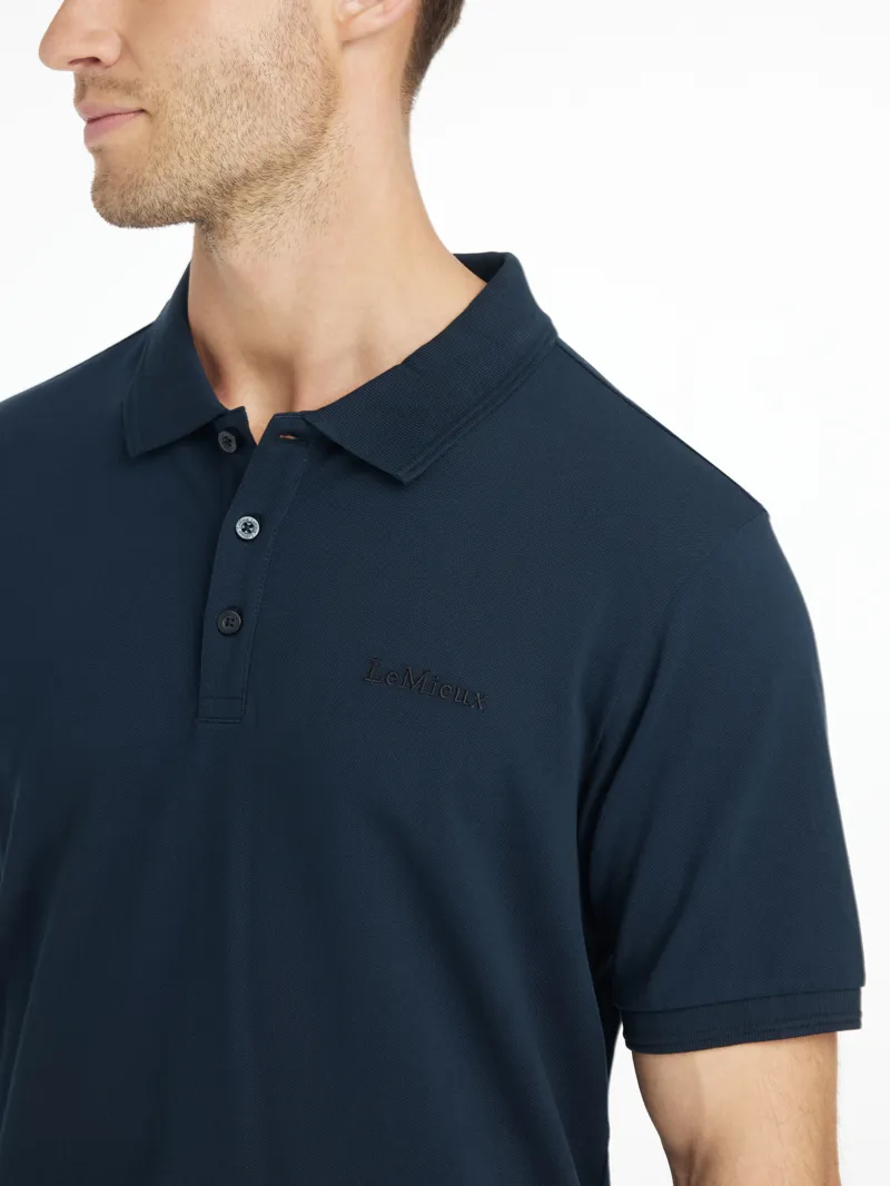 LeMieux Mens Classique Polo Shirt Navy SS26-4