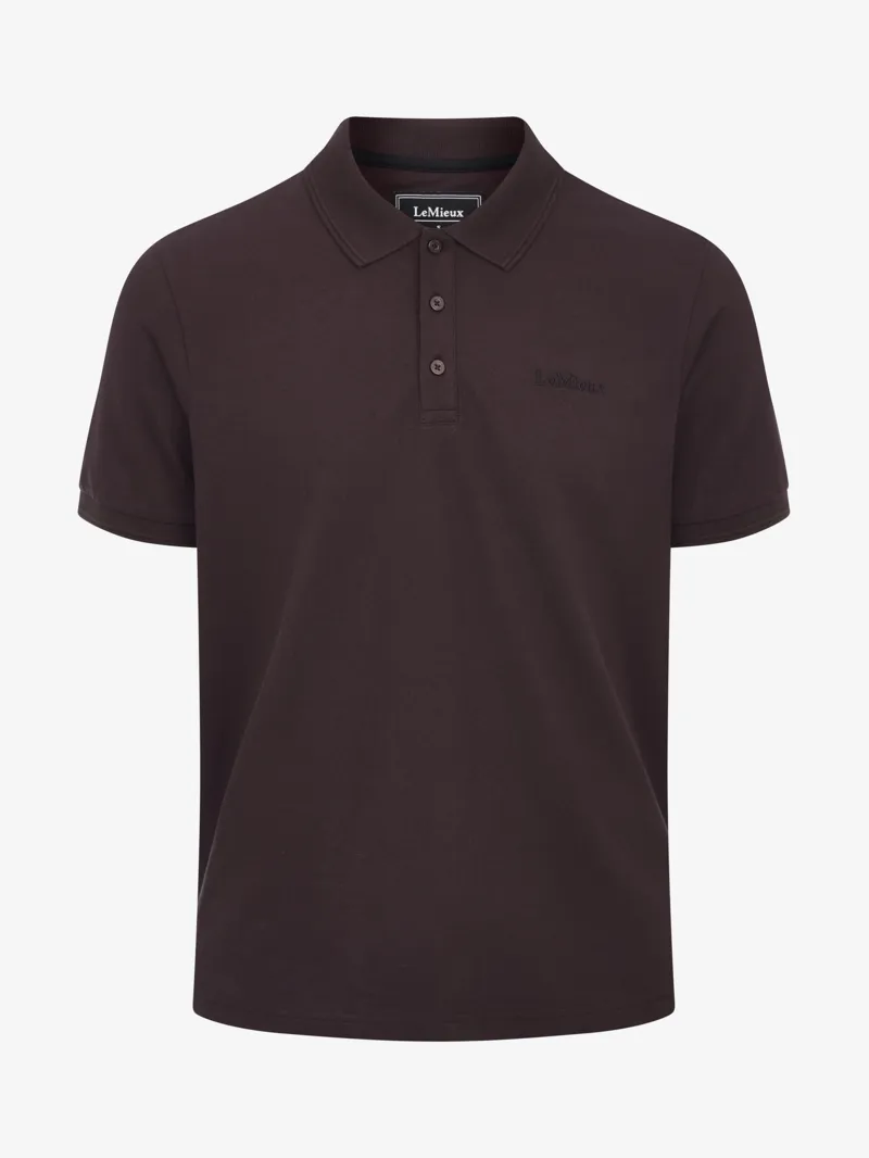 LeMieux Mens Classique Polo Shirt Damson SS26-1