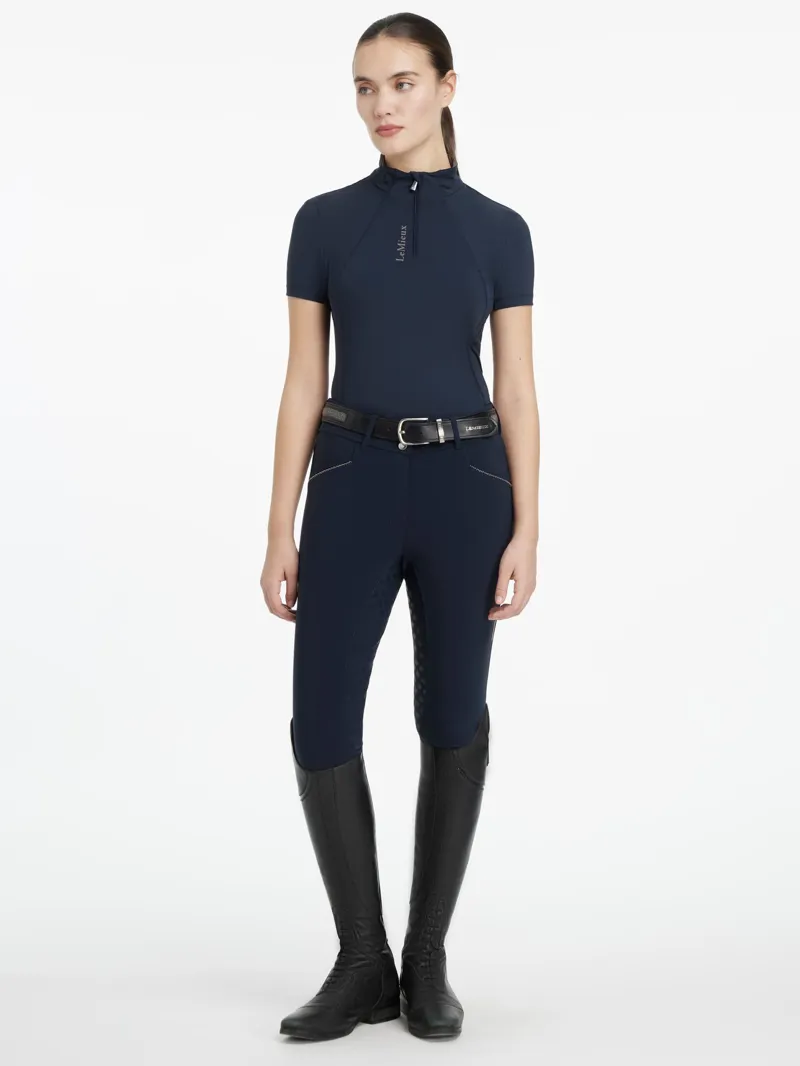 LeMieux Ladies Classique Short Sleeve Base Layer Navy SS26-1