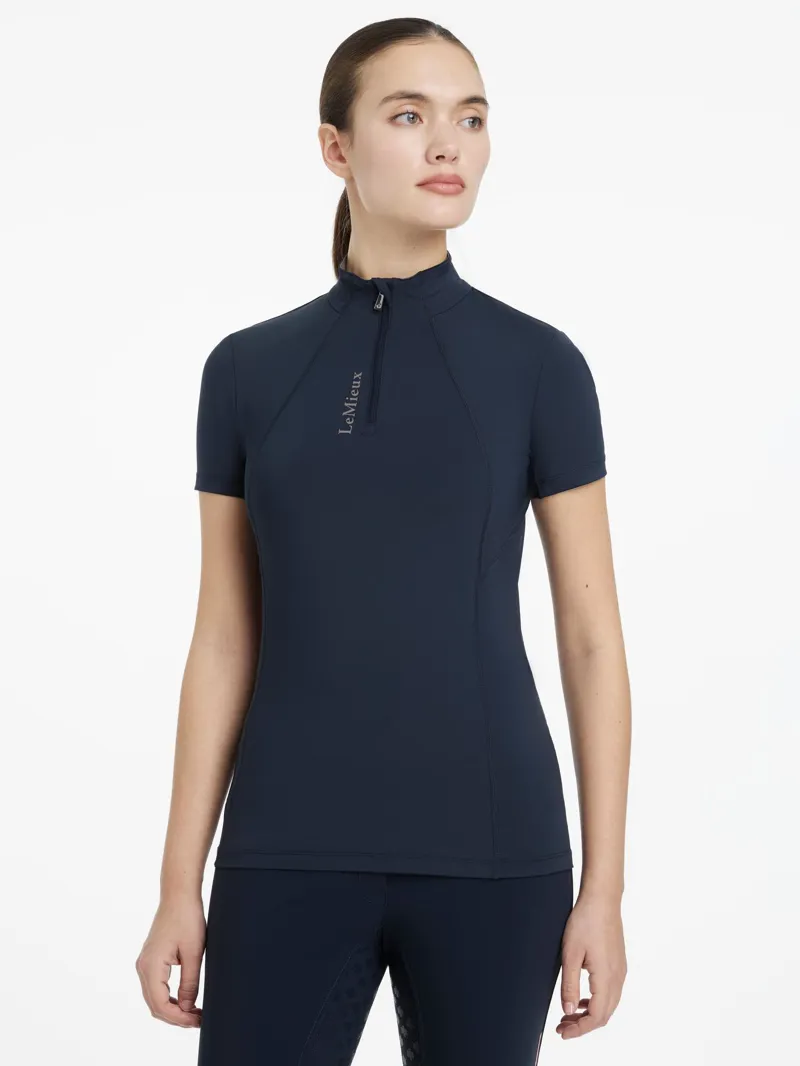 LeMieux Ladies Classique Short Sleeve Base Layer Navy SS26