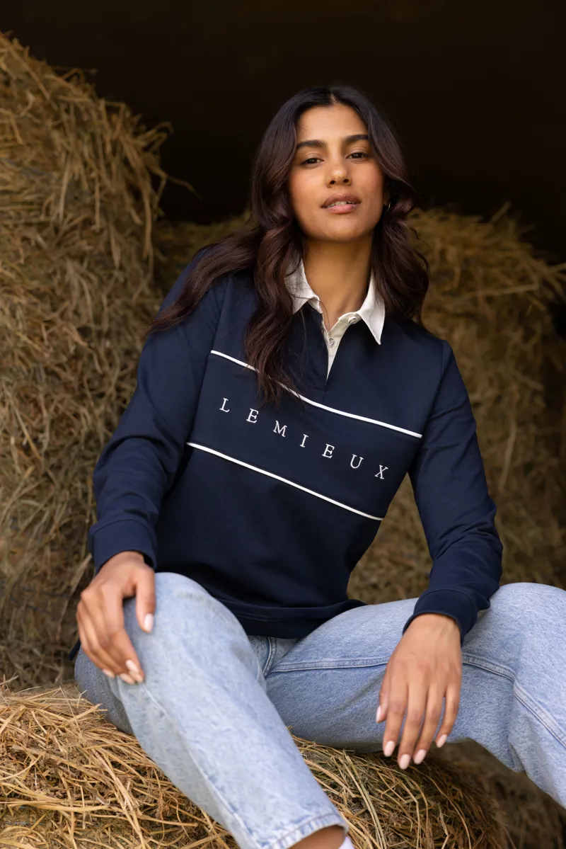 LeMieux Ladies Rochelle Rugby Shirt Navy SS26