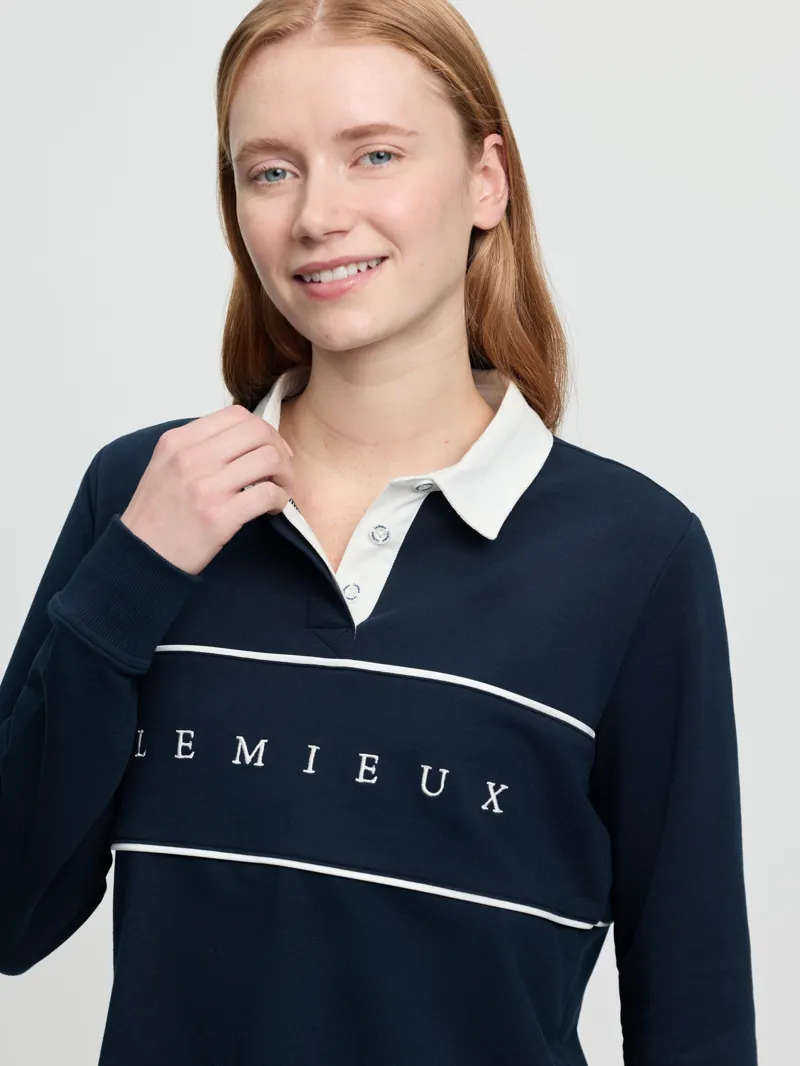 LeMieux Ladies Rochelle Rugby Shirt Navy SS26-6