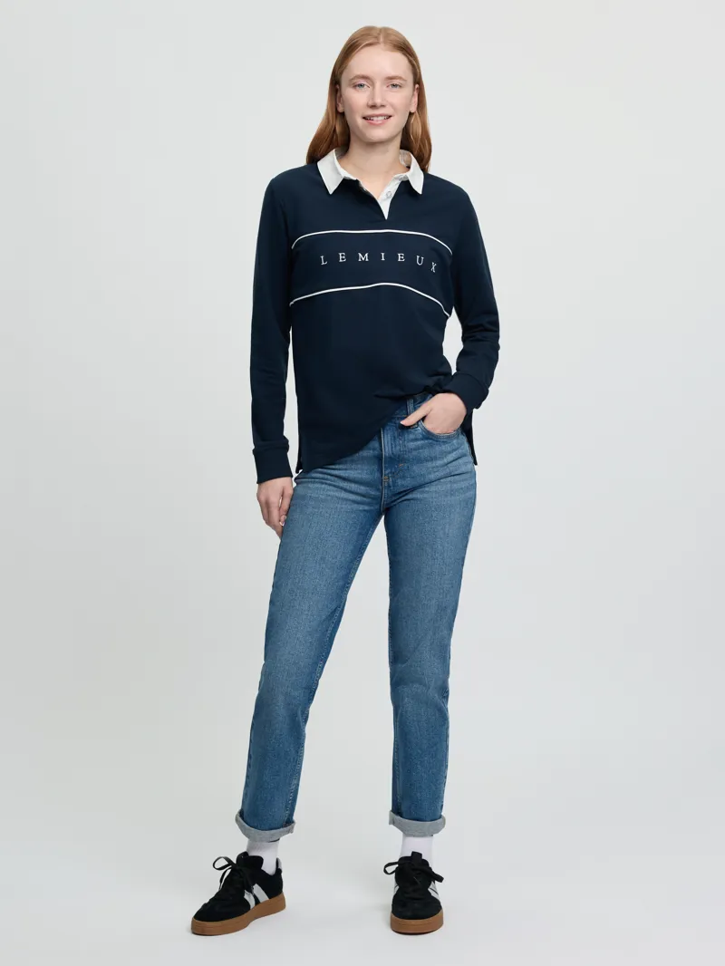 LeMieux Ladies Rochelle Rugby Shirt Navy SS26-7