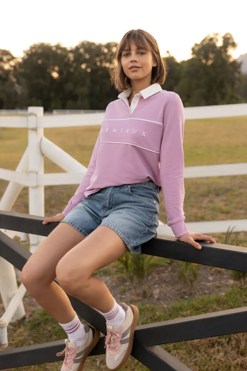 LeMieux Ladies Rochelle Rugby Shirt Fondant SS26-3