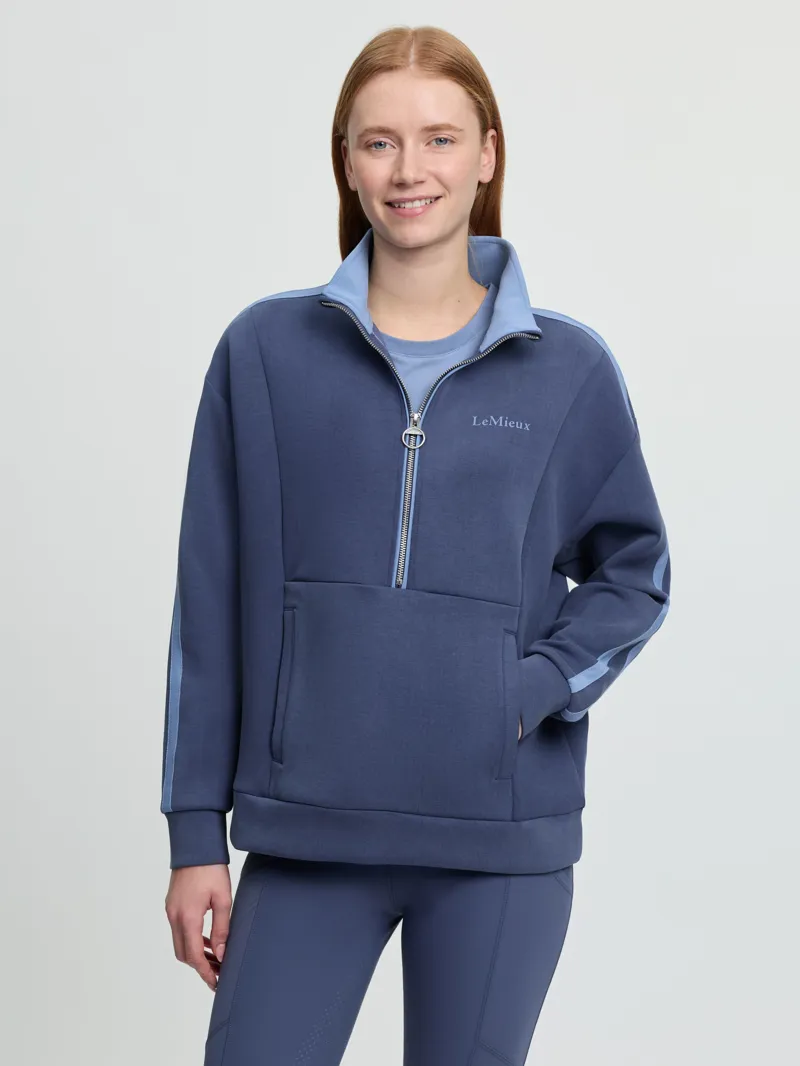 LeMieux Connie Ladies Half Zip Sweat Shadow
