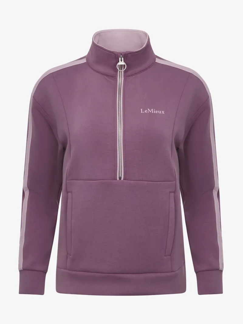 LeMieux Connie Ladies Half Zip Sweat Mallow-2