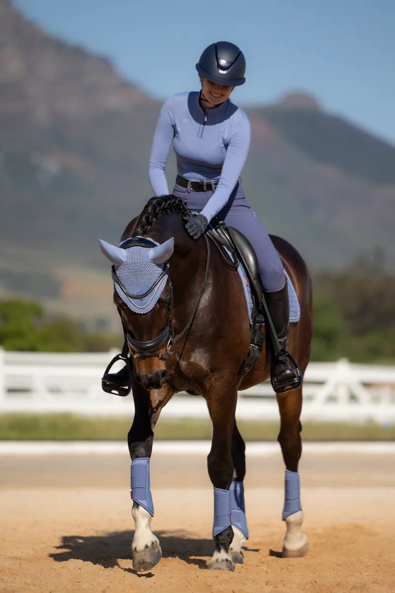 LeMieux Classic Fly Hood Powder Blue SS26-1