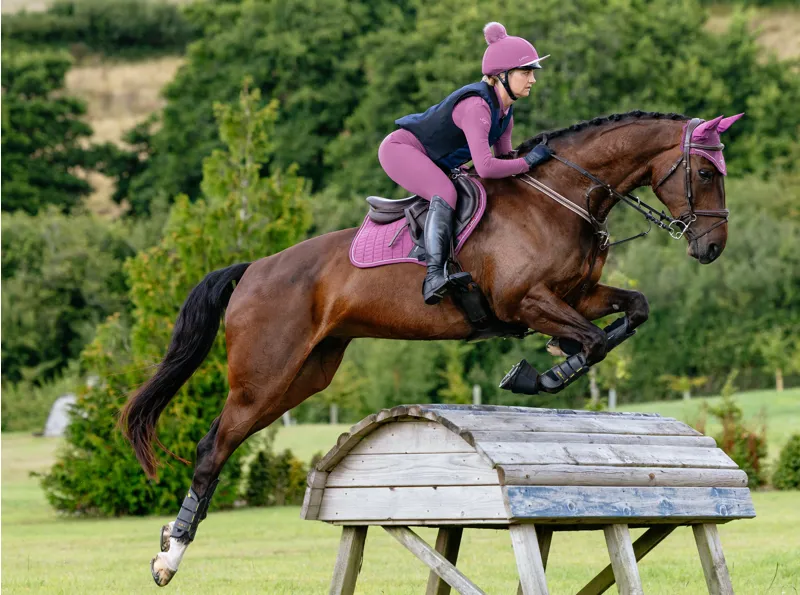 LeMieux Suede Close Contact Square Mallow SS26-2