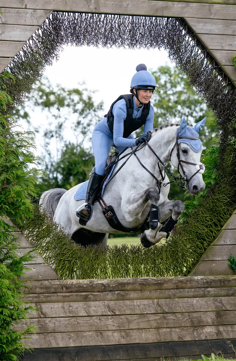 LeMieux Suede Close Contact Square Powder Blue SS26-3