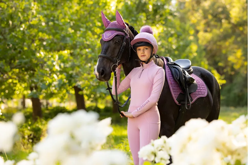 LeMieux Suede GP Square Mallow SS26-2