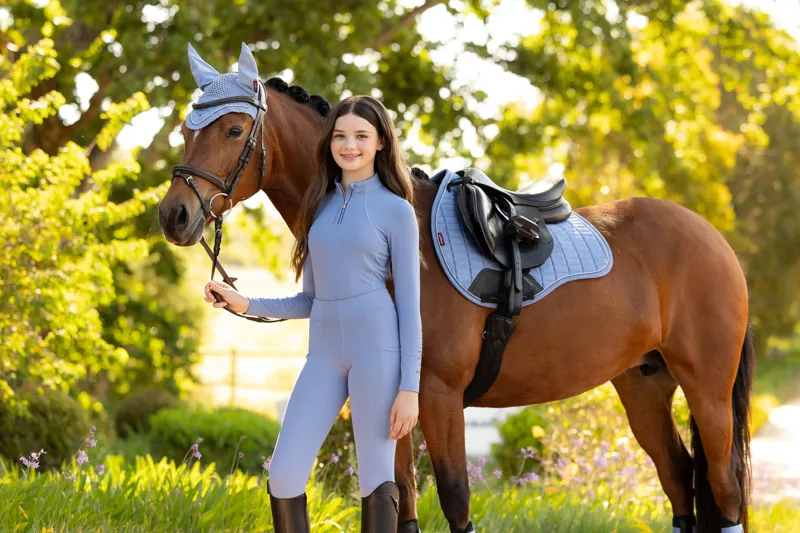 LeMieux Suede GP Square Powder Blue ss26-2