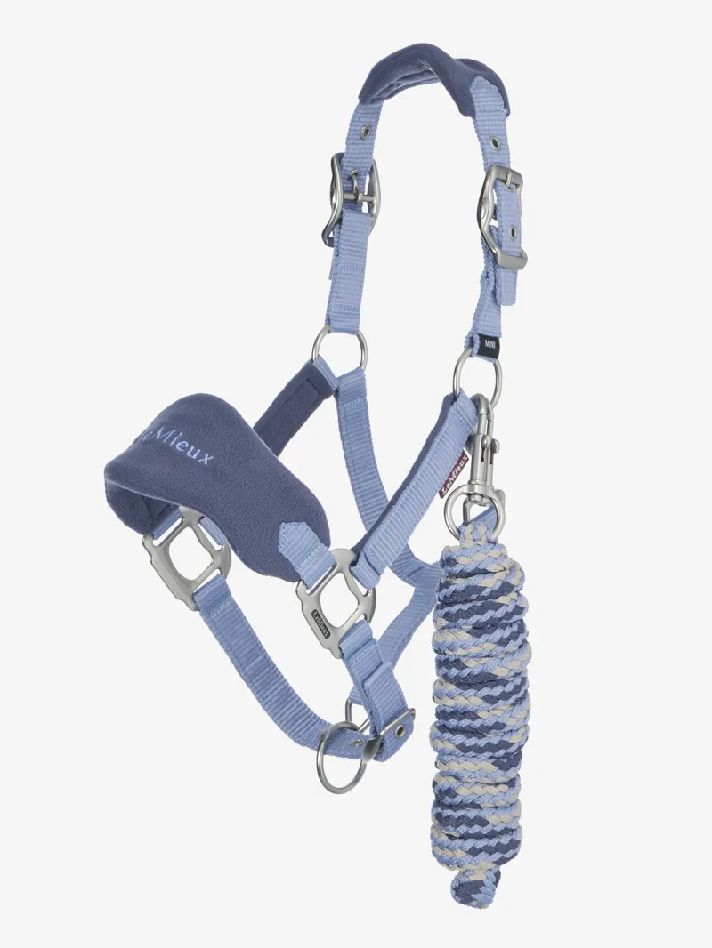 LeMieux Mini Vogue Headcollar And Leadrope Powder Blue SS26