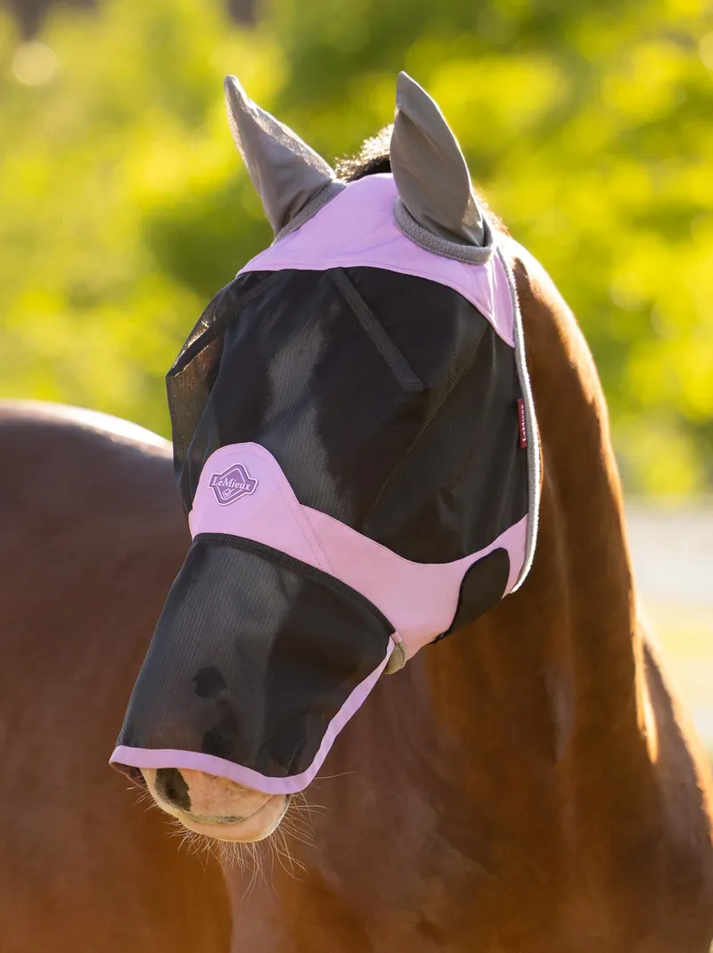 LeMieux Visor-Tek Full Fly Mask Fondant