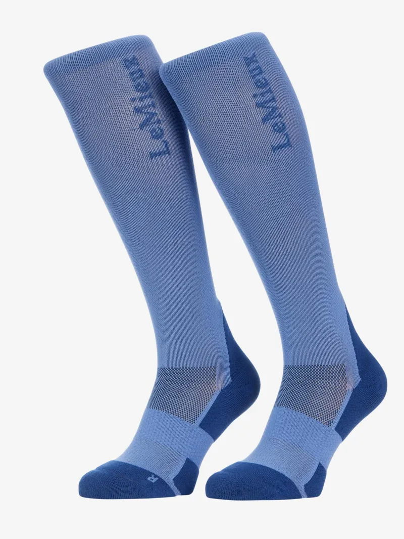 LeMieux Performance Socks Powder Blue SS26