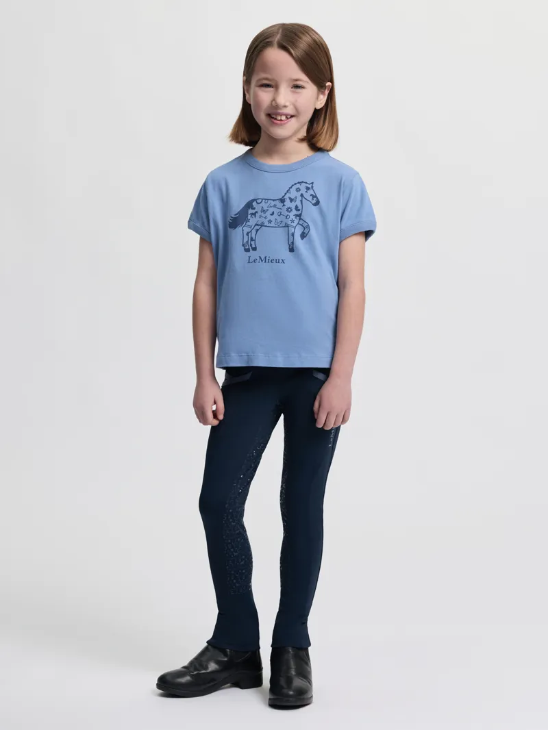 LeMinieux Mini Alex T-Shirt Powder Blue SS26-5