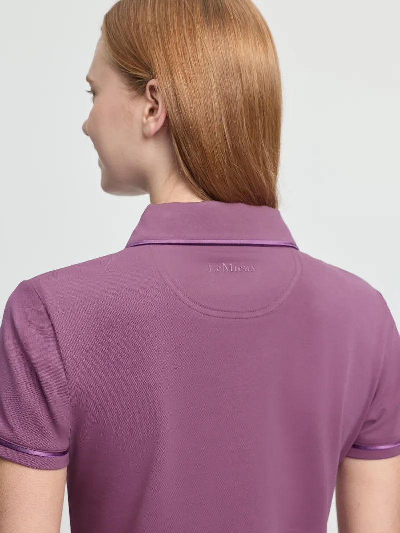 LeMieux Ladies Pixie Polo Shirt Mallow-2