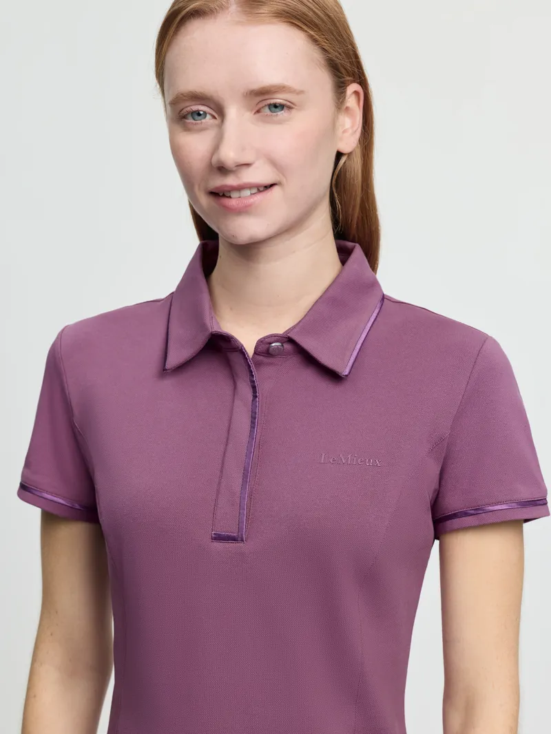 LeMieux Ladies Pixie Polo Shirt Mallow-4