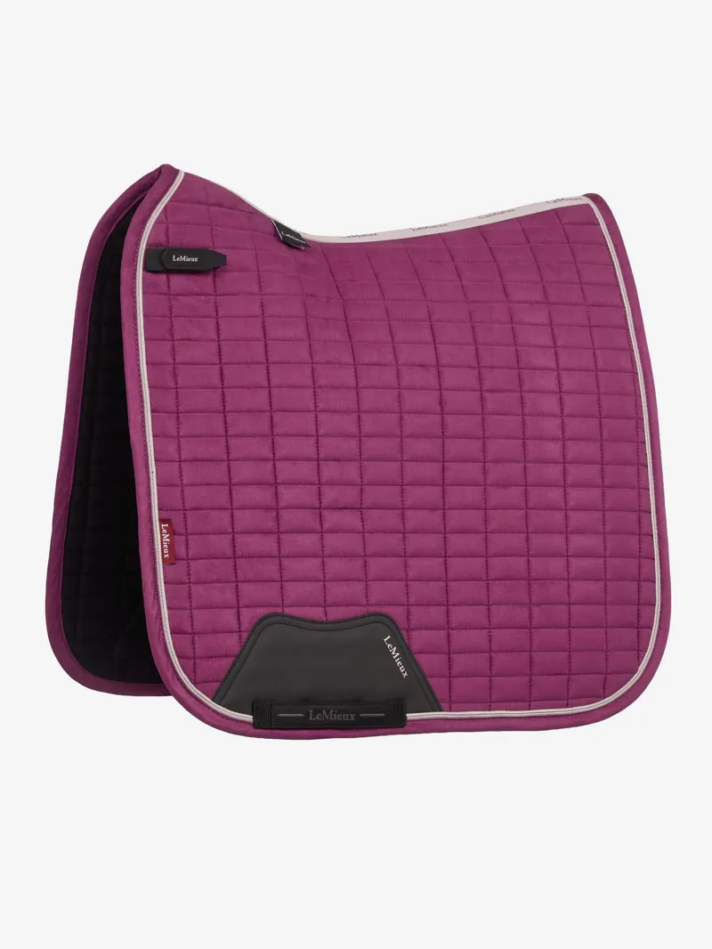 LeMieux Suede Dressage Square Blackberry-3