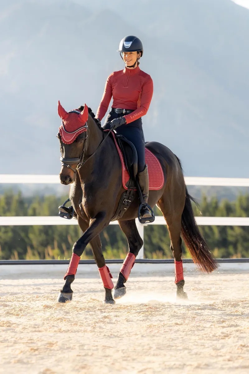 LeMieux Suede Dressage Square Russet-1