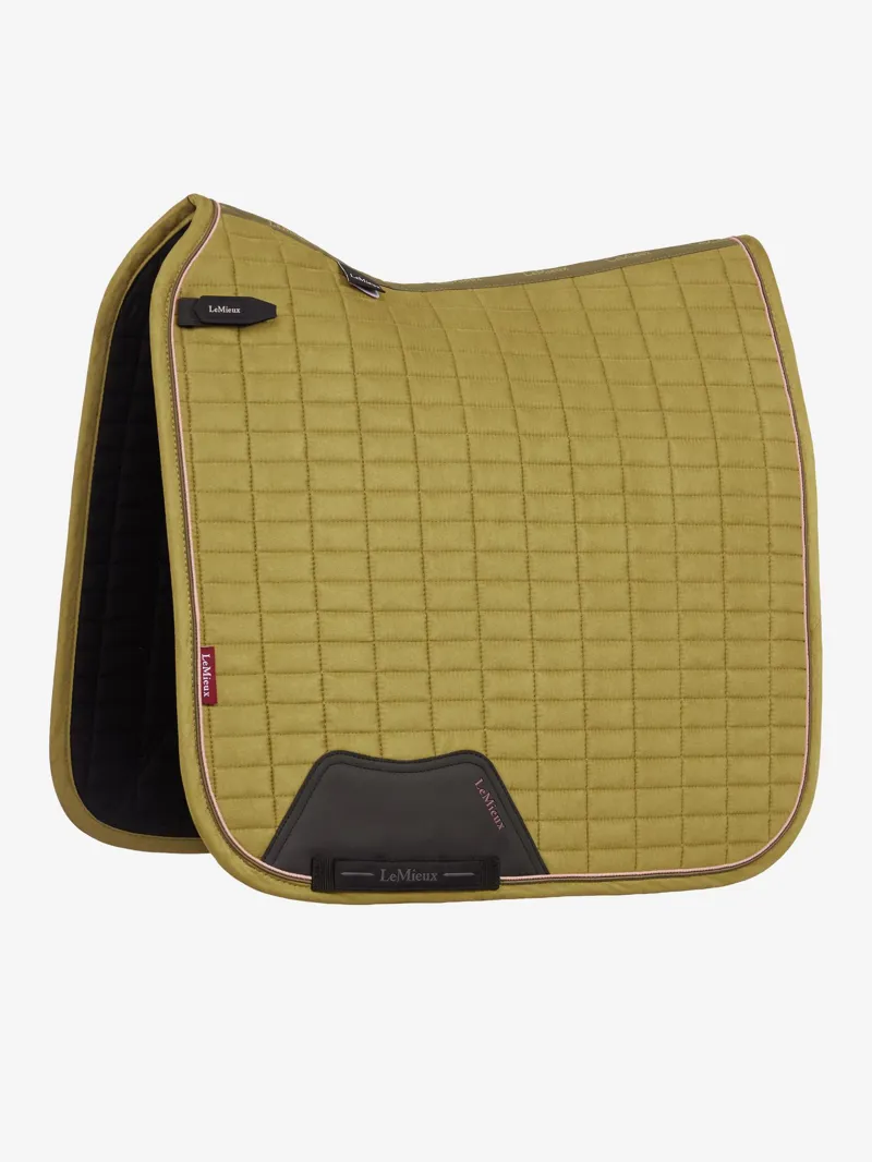 LeMieux Suede Dressage Square Gooseberry-2