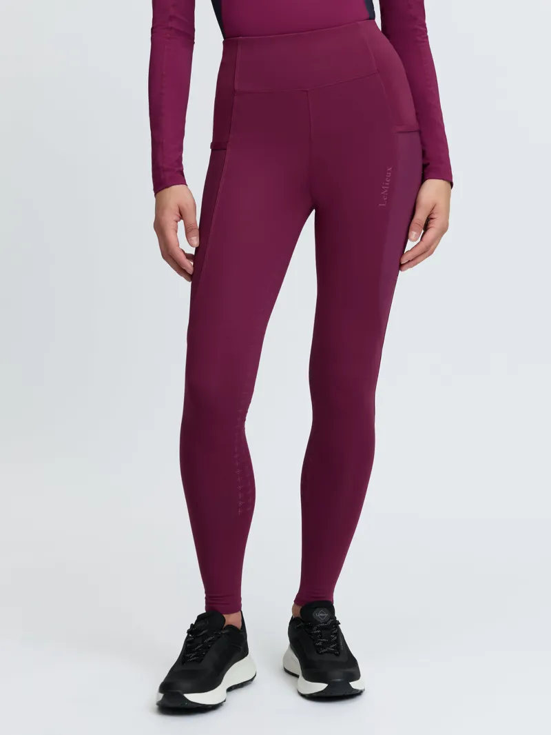 LeMieux Womens Naomi Pull On Breeches Blackberry-1