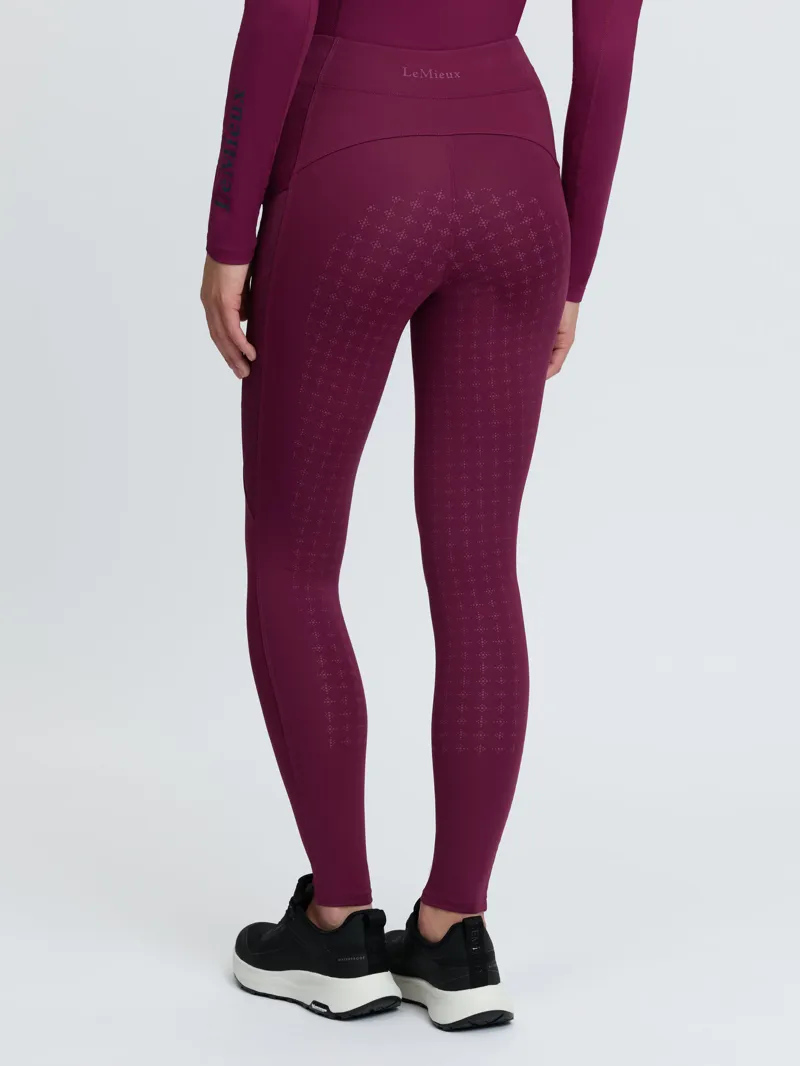 LeMieux Womens Naomi Pull On Breeches Blackberry-2