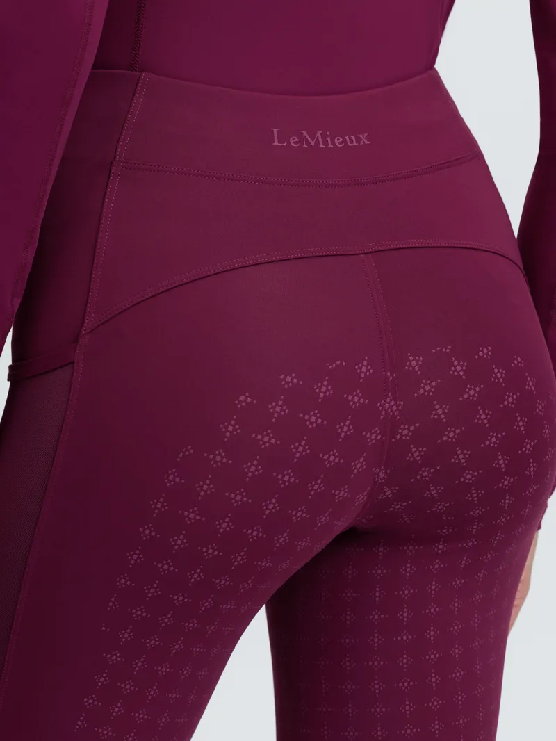 LeMieux Womens Naomi Pull On Breeches Blackberry-3