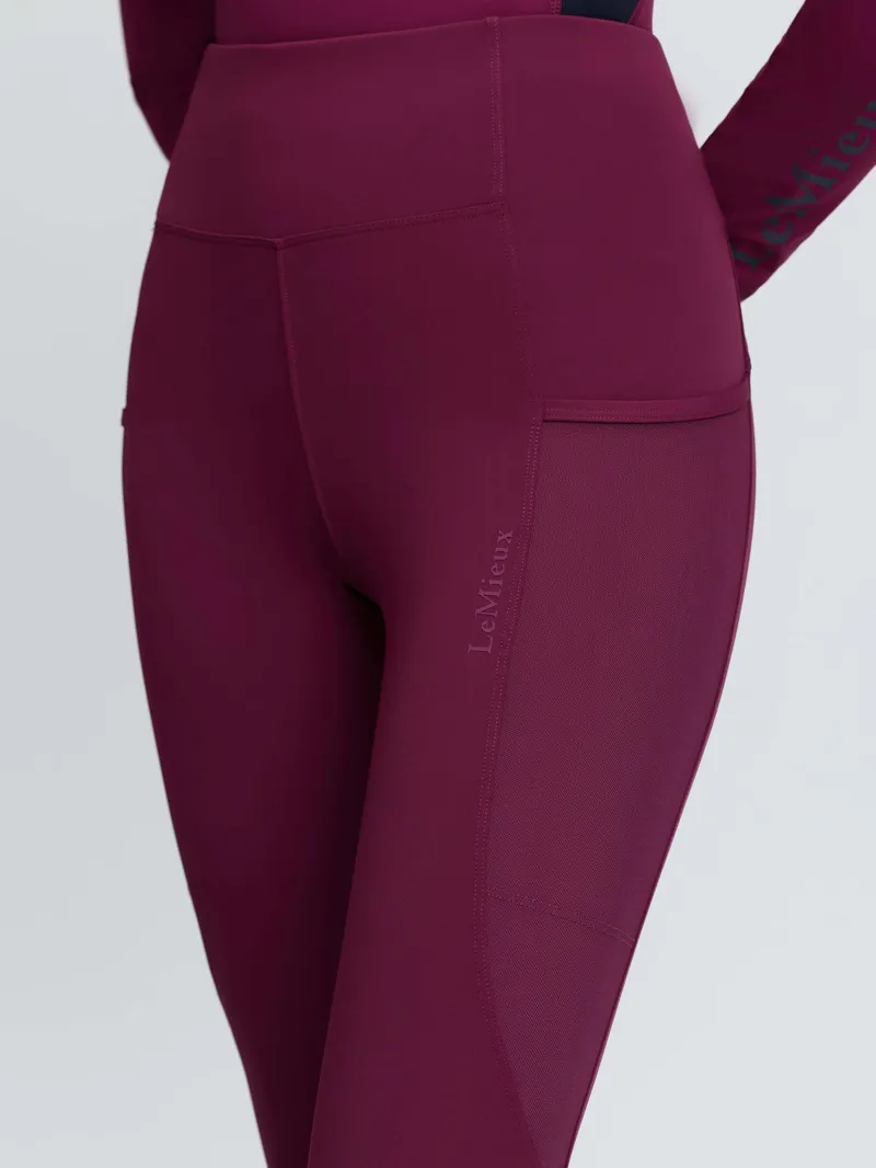 LeMieux Womens Naomi Pull On Breeches Blackberry-5