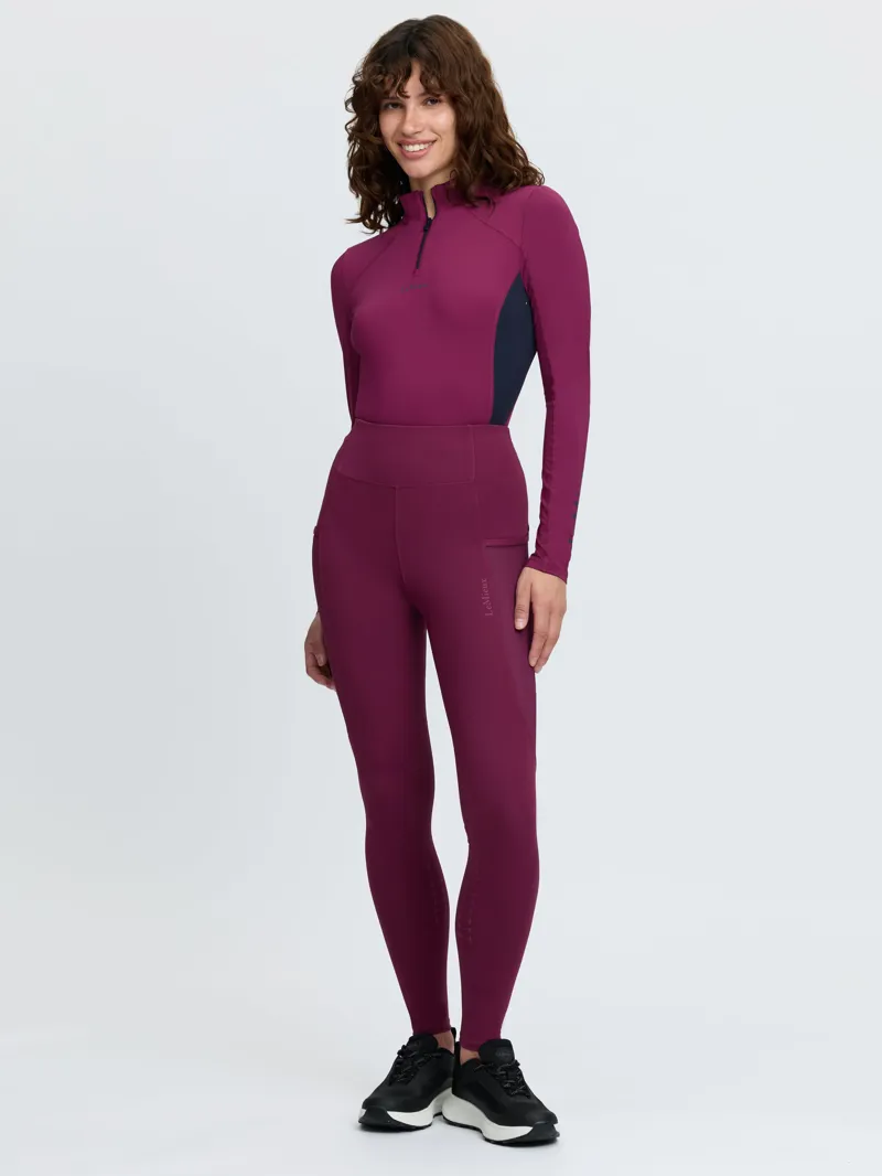 LeMieux Womens Naomi Pull On Breeches Blackberry-8