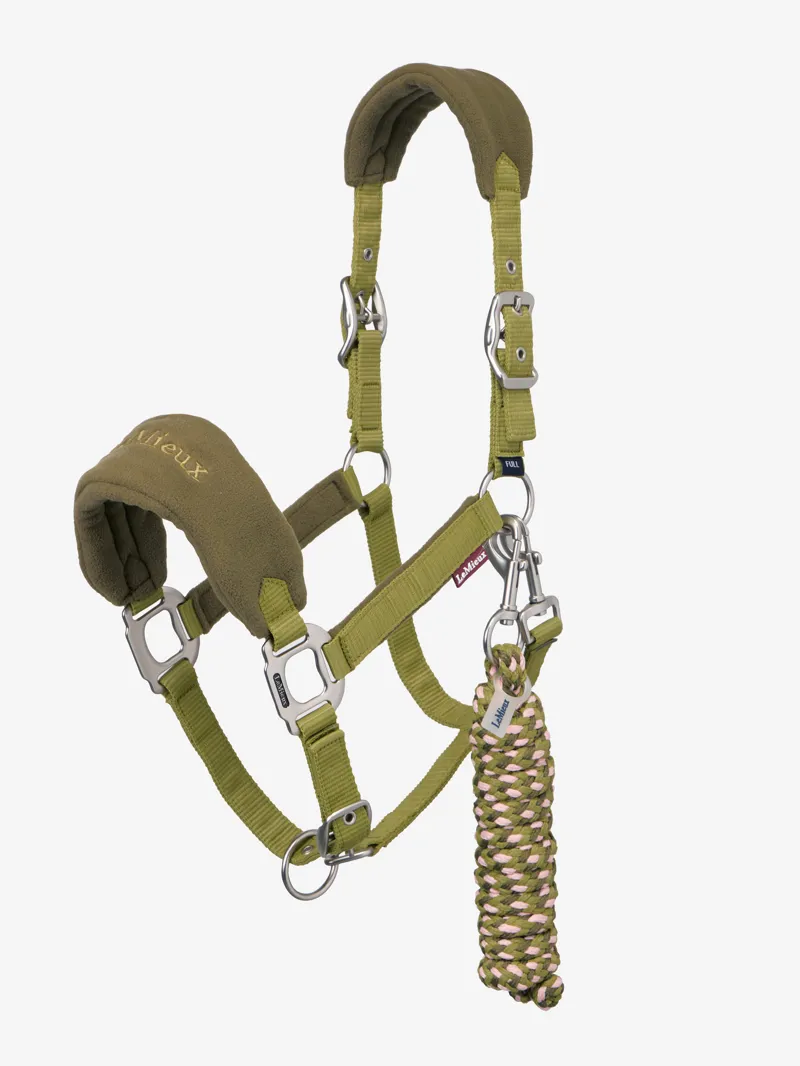LeMieux Vogue Headcollar And Lead Rope Gooseberry-1