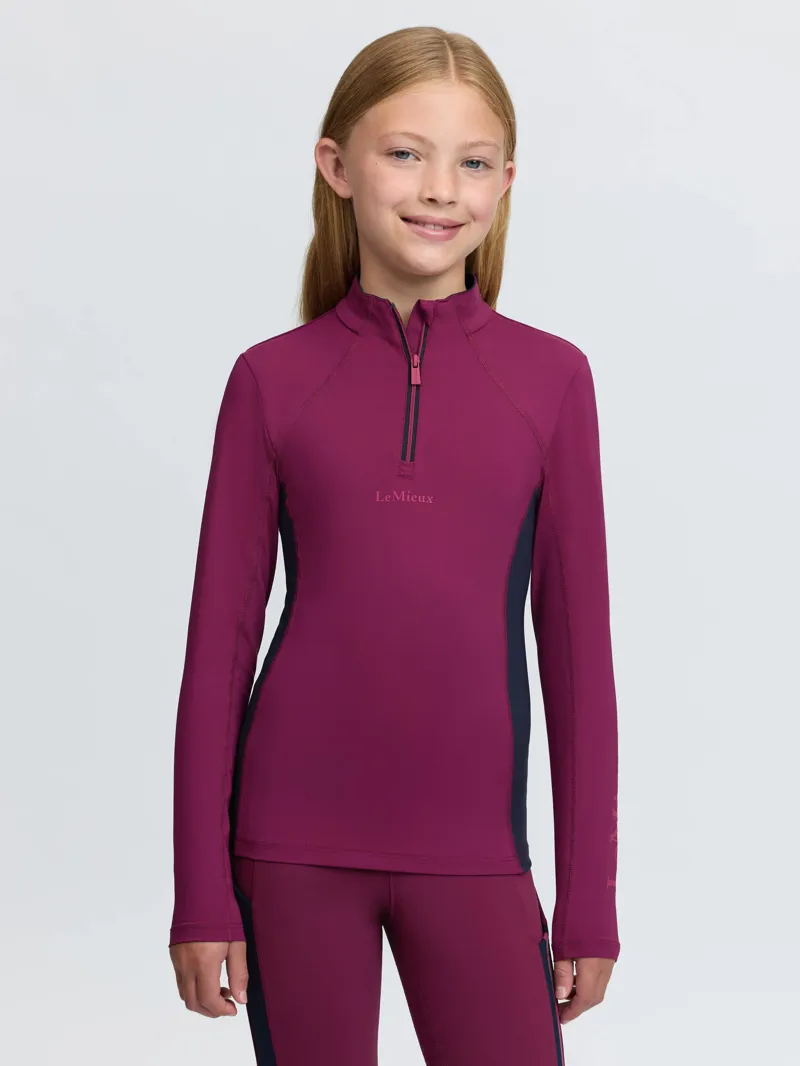 LeMieux Young Rider Classique Base Layer Blackberry-4