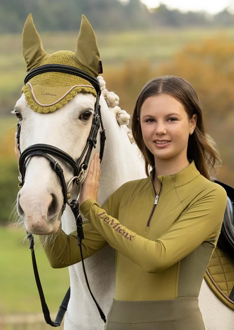 LeMieux Young Rider Classique Base Layer Gooseberry-2