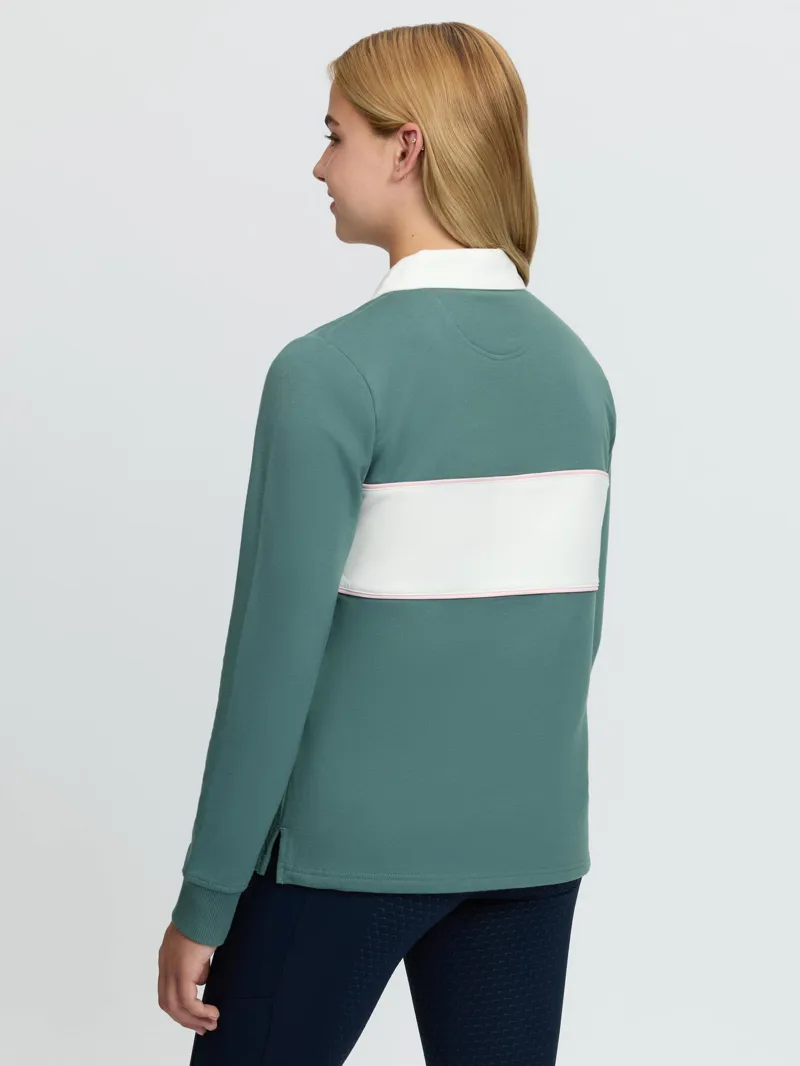 LeMieux Young Rider Riley Rugby Shirt Aloe-4