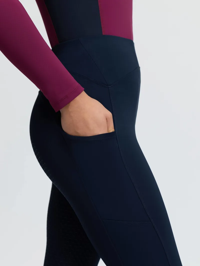 LeMieux Young Rider Nell Brushed Pull Ons Navy-4