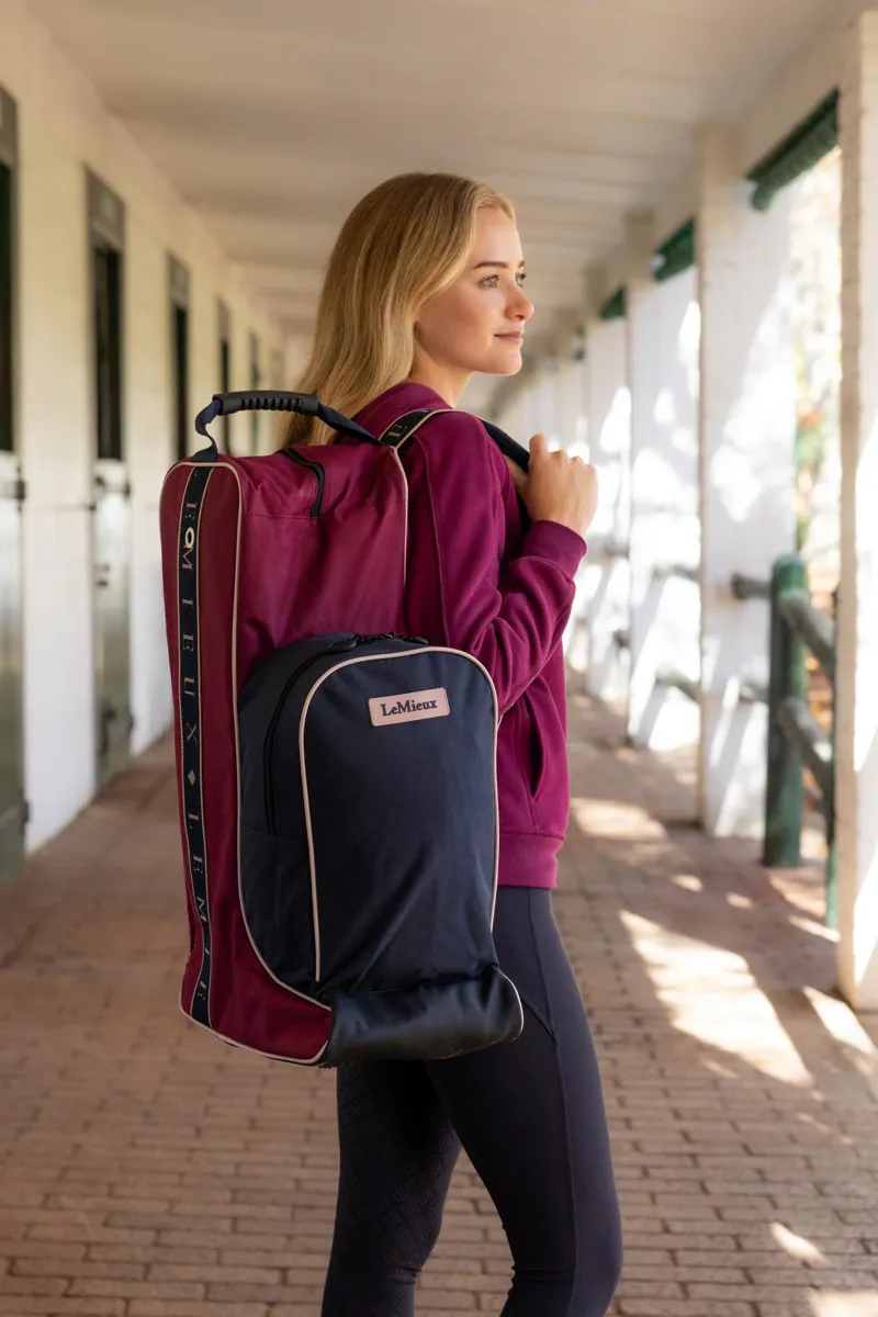 LeMieux Boot And Hat Bag Blackberry-1