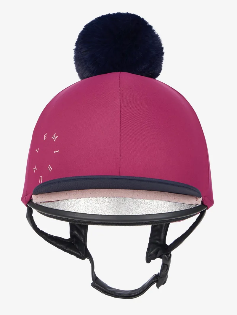 LeMieux Classique Pom Hat Silk Blackberry