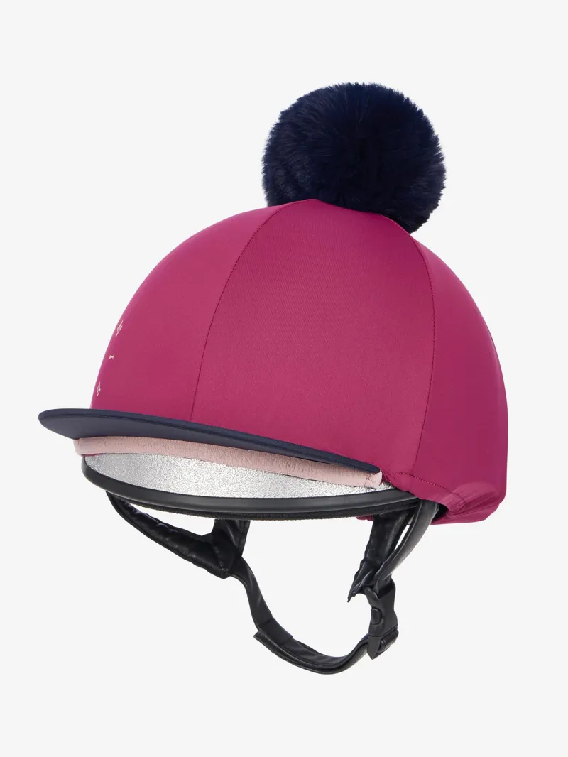 LeMieux Classique Pom Hat Silk Blackberry-3