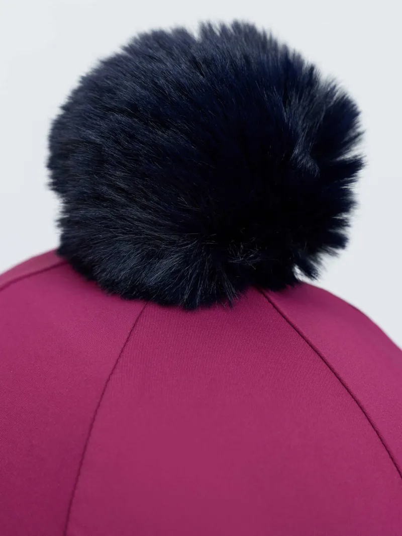 LeMieux Classique Pom Hat Silk Blackberry-6