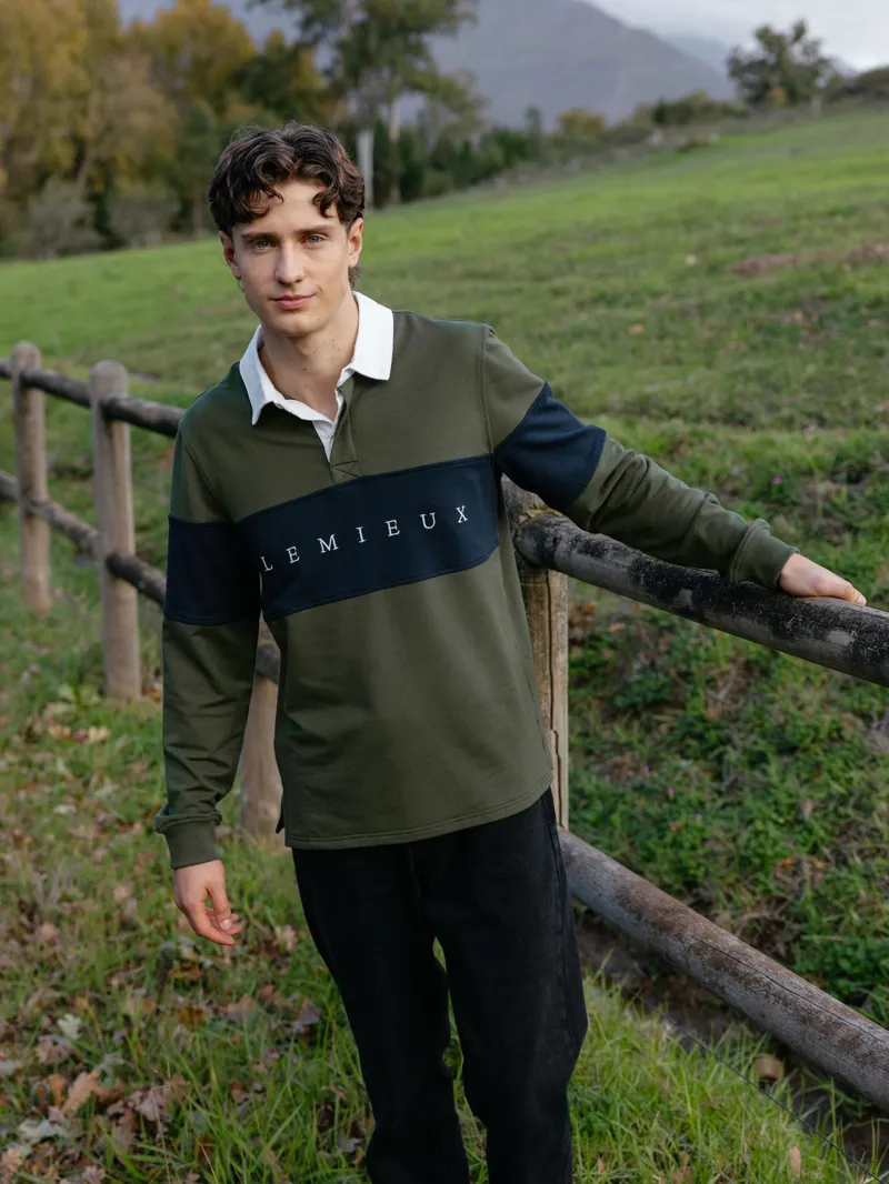 LeMieux Mens Rugby Shirt Olive