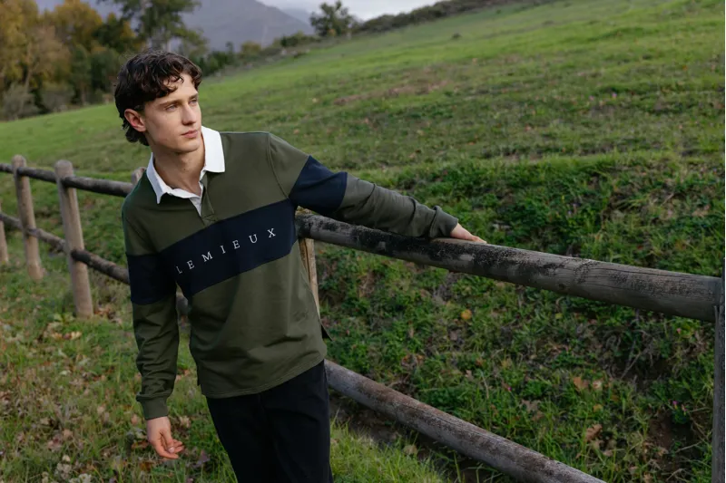 LeMieux Mens Rugby Shirt Olive-1