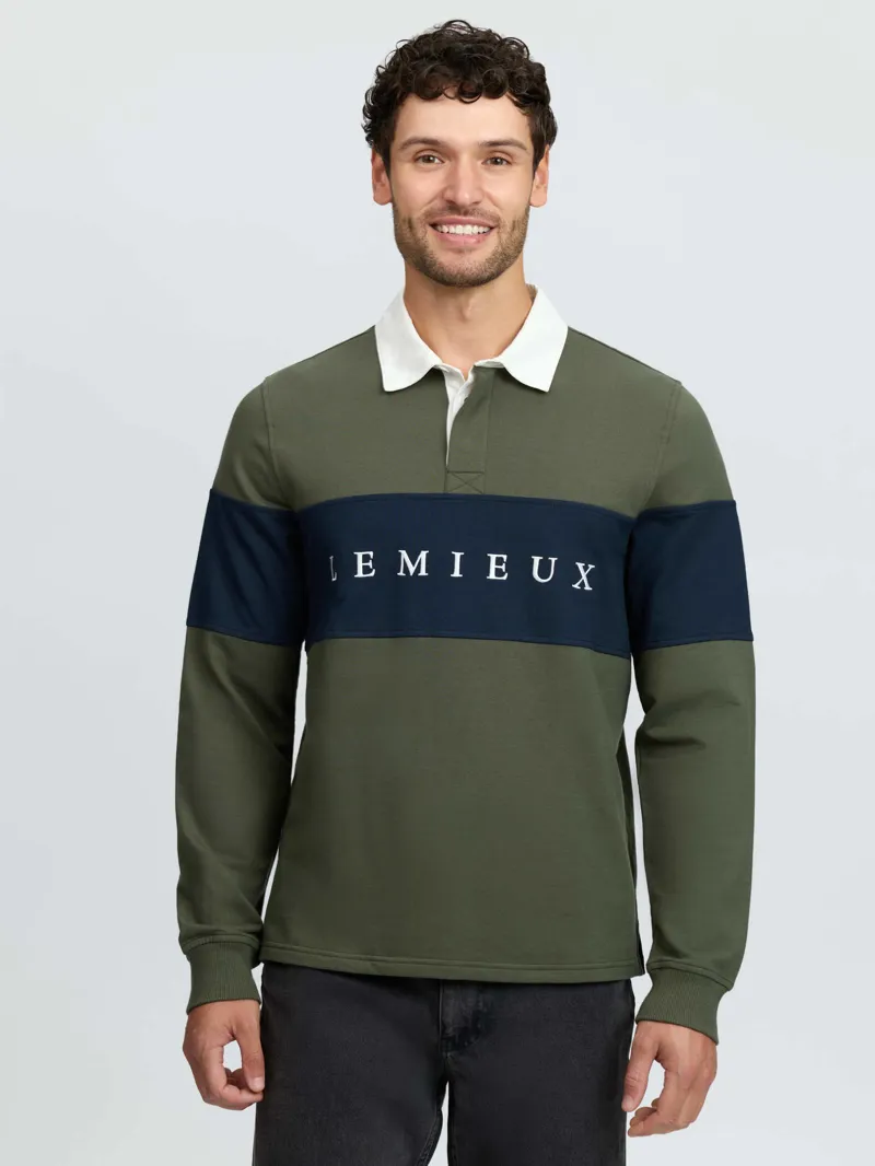 LeMieux Mens Rugby Shirt Olive-4