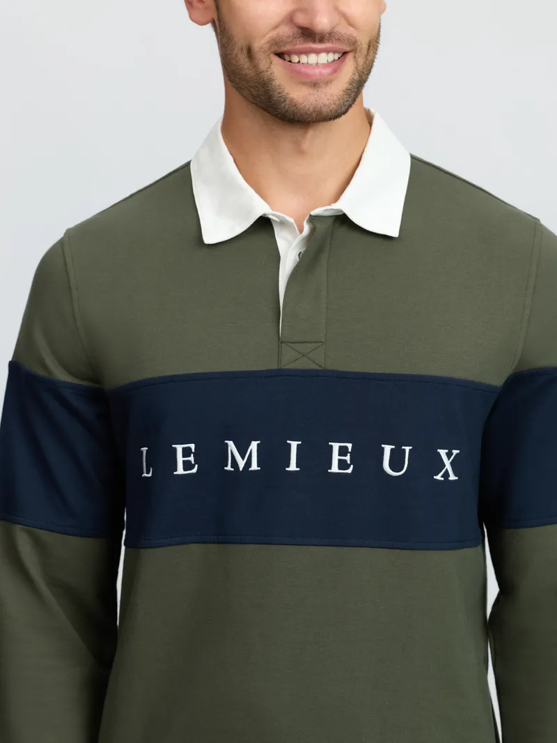 LeMieux Mens Rugby Shirt Olive-6