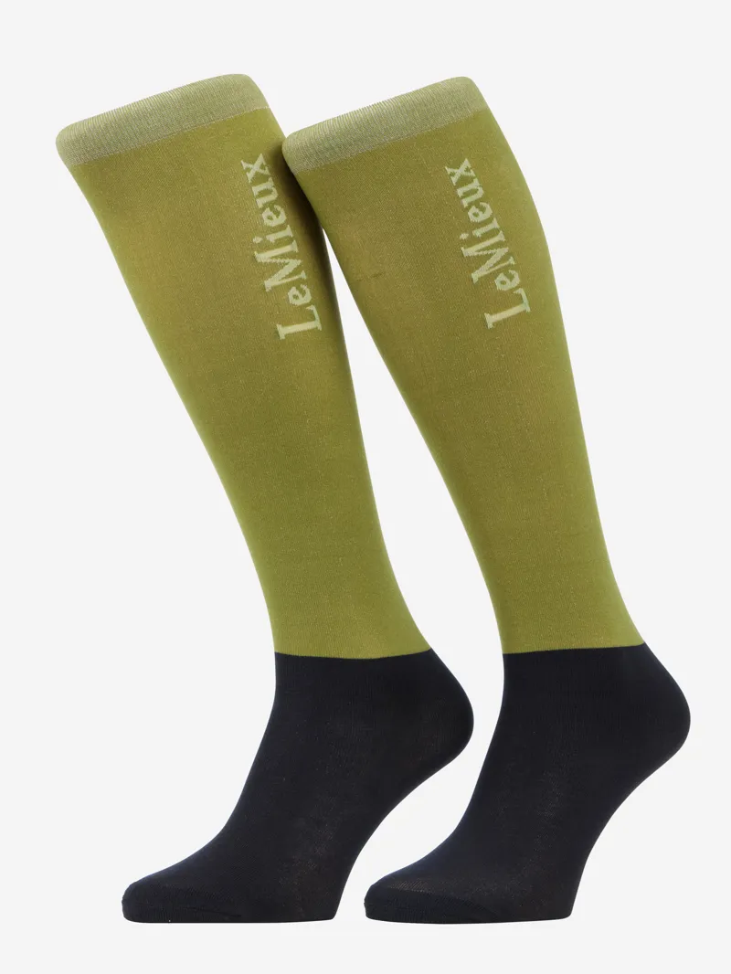 LeMieux Competition Socks 2 Pack Aloe