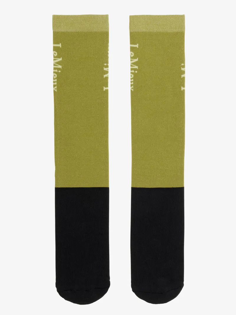 LeMieux Competition Socks 2 Pack Aloe-1