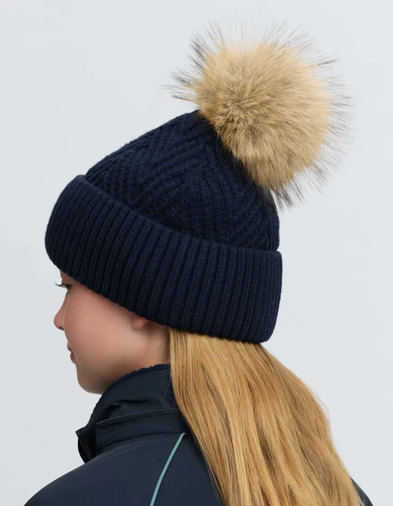LeMieux Clara Knit Beanie Navy-2