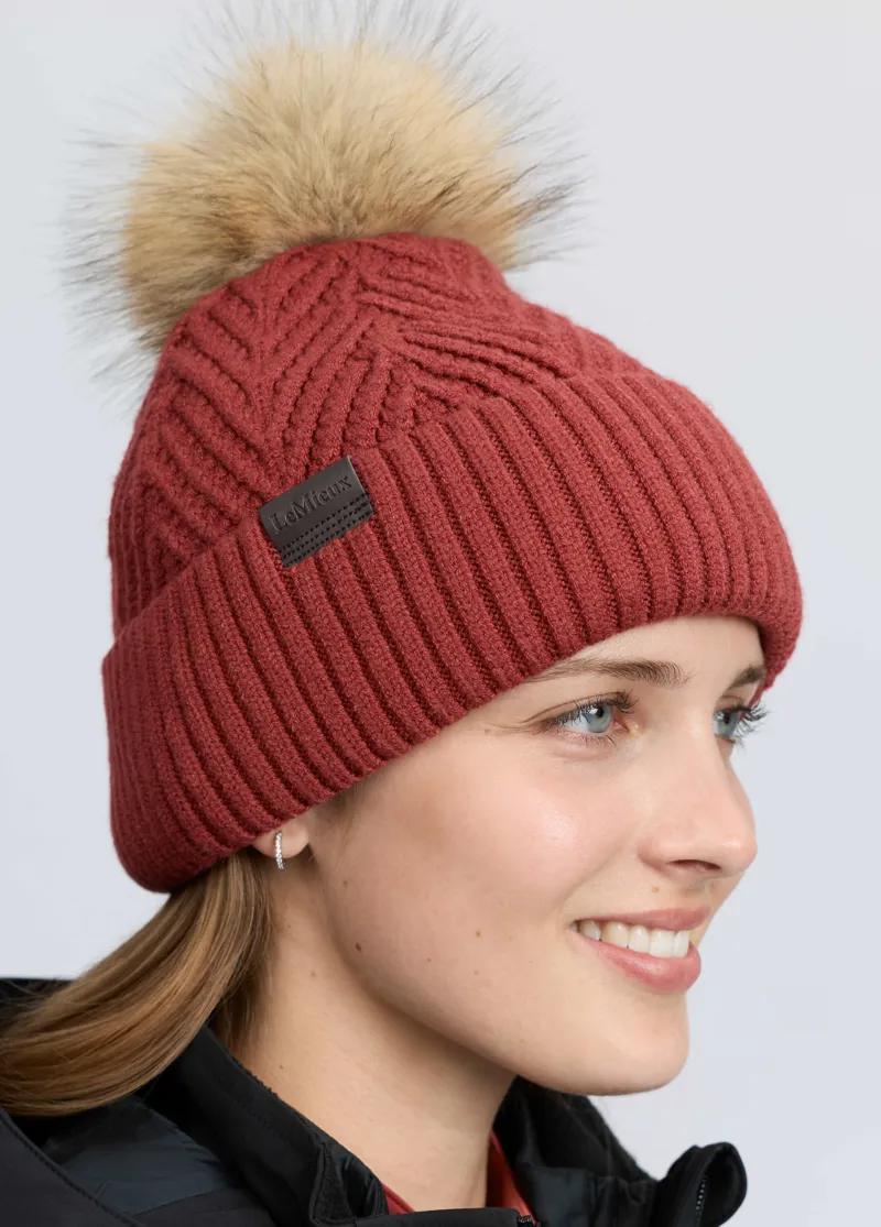 LeMieux Clara Knit Beanie Russet