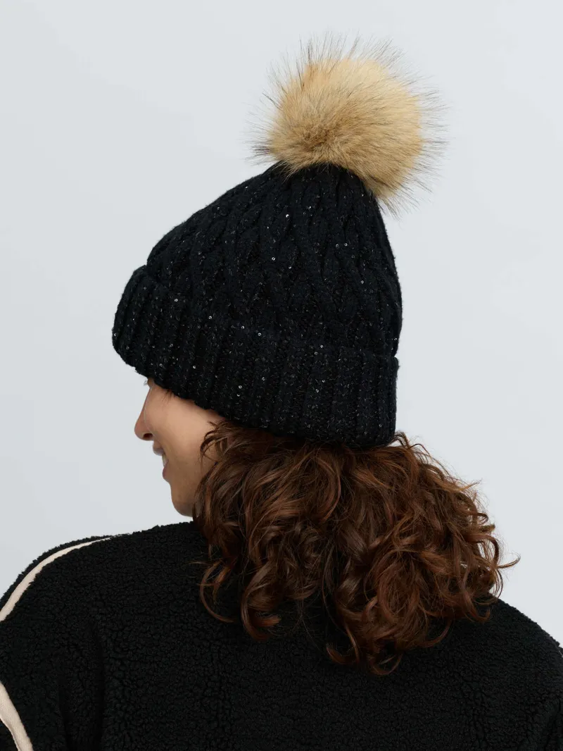 LeMieux Bernie Sequin Beanie Black-2
