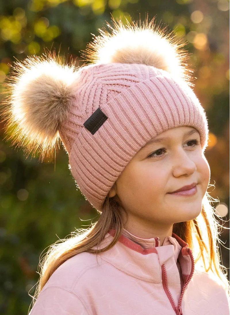 LeMieux Mini Double Pom Beanie Petal